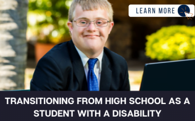 Transitioning from high school as a student with a disability