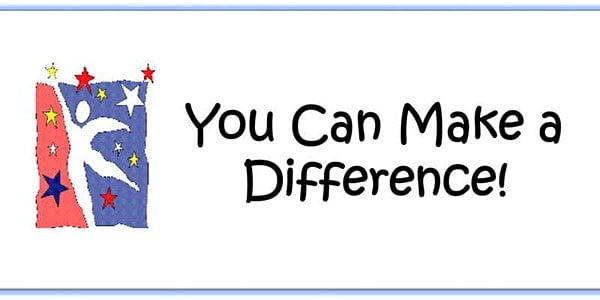 You can make a difference