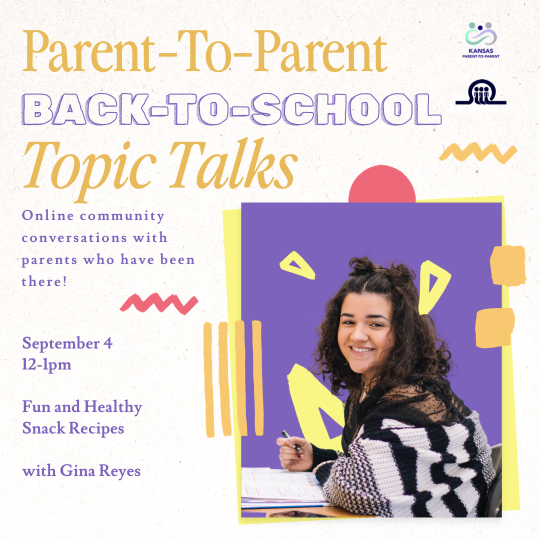 September 4: "Fun and Healthy Snack Recipes and Ideas" with Gina Reyes Back-to-school is in full swing! Bring your best ideas for fun, healthy, and affordable snacks, and hear from CHASE Team's Gina Reyes!